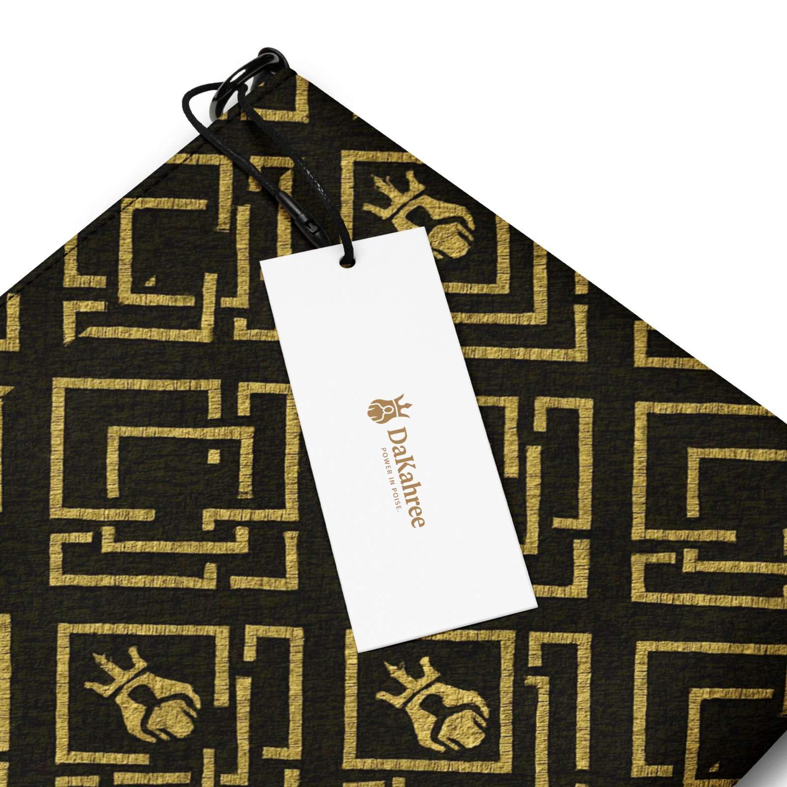 DaKahree Royal Labyrinth – Crossbody bag – Black & Gold - Image 2