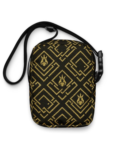 DaKahree Royal Labyrinth – Utility crossbody bag – Black & Gold