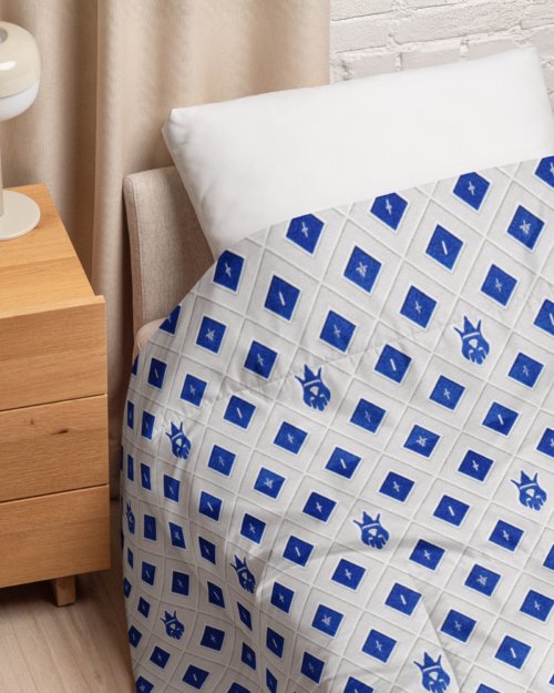 DaKahree: Crown Emblem Frost Pattern™ – Comforter