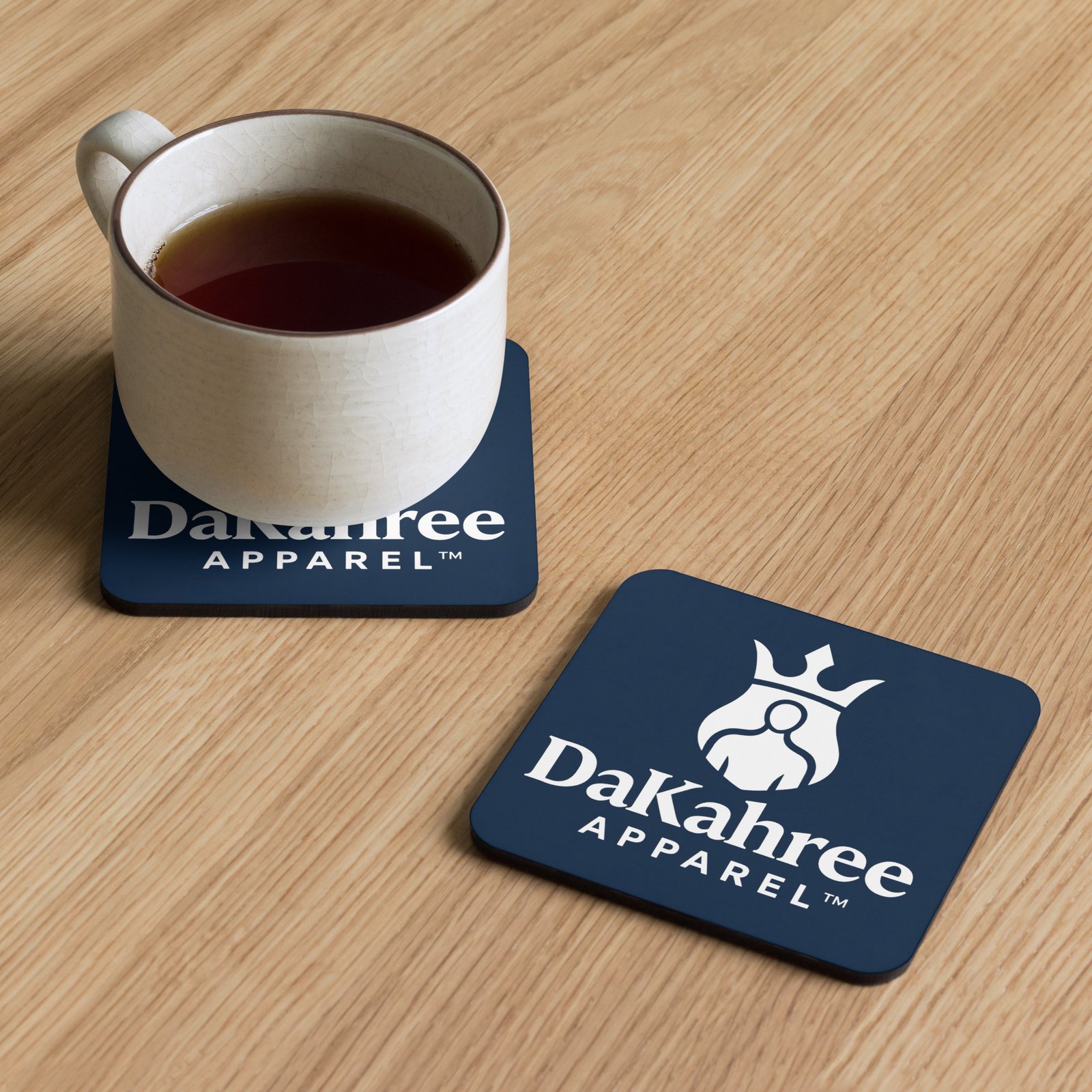 DaKahree Apparel – Cork-back coaster