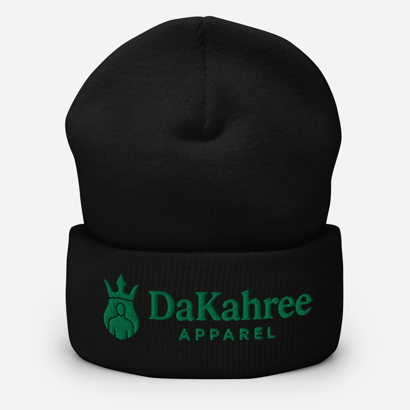 DaKahree: Signature Collection™ – Cuffed Beanie – Green - Image 2
