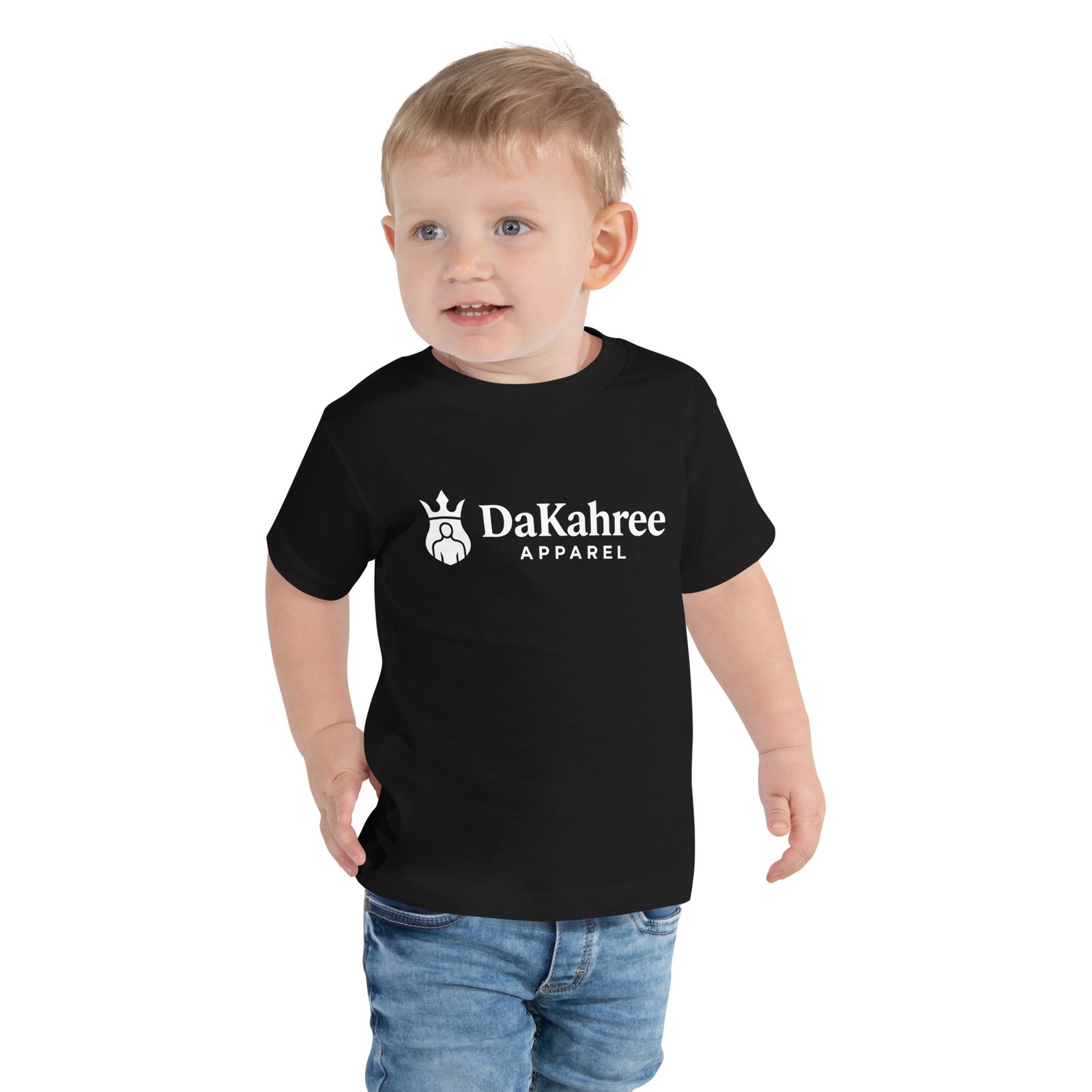 DaKahree: Signature™ – Toddler Short Sleeve Tee – White - Image 4