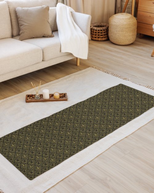DaKahree Royal Labyrinth – Yoga Mat – Black & Gold